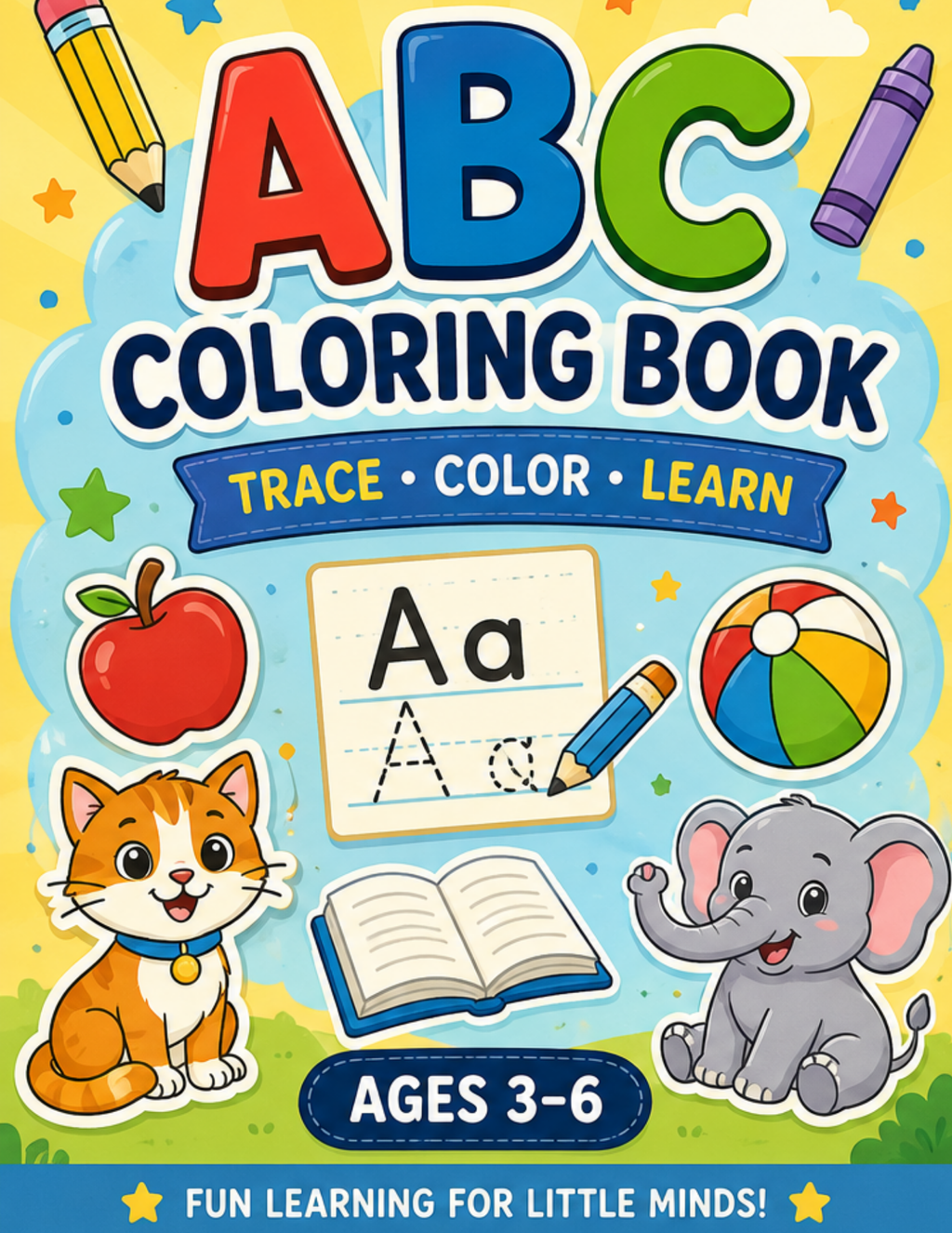 “ABC Coloring Book for Kids Ages 3–6”